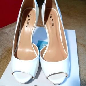 Call It Spring "Westergren" platform peeptoe pumps